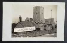 St Mary’s Church, Swanage Dorset. Antique Photographic Postcard