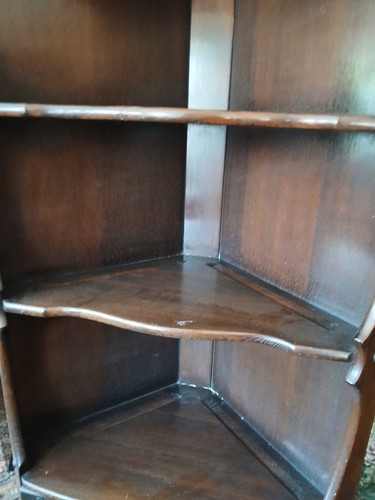 Ercol cornerunit dark wood - ,