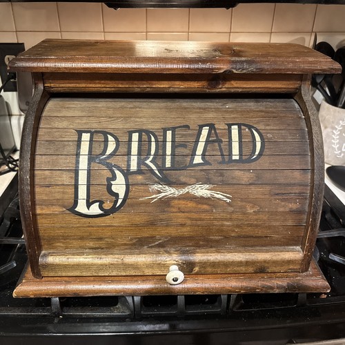 Vintage bread box mcm roll - box,,