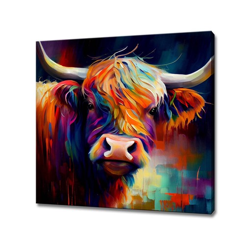 Abstract highland cattle - highland,