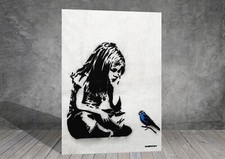 Banksy GIRL AND BLUE  BIRD