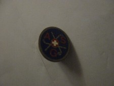 RARE OLD SWISS AMATEUR GOLF FEDERATION METAL PRESS PIN BADGE