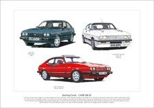 FORD CAPRI MK3 - A3 size Fine