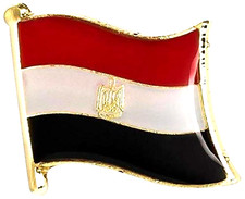 Egypt Flag metal pin badge