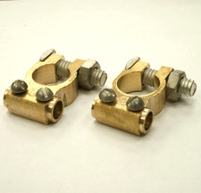 2 Pce 12V Leisure Battery Terminals Connectors Clamps Car Van Caravan Motorhome