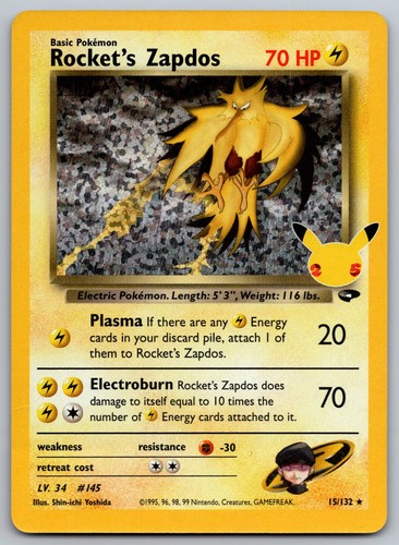 Rocket zapdos holo - rocket's,