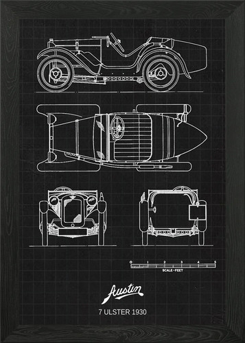 Austin ulster 1930 framed - 7,