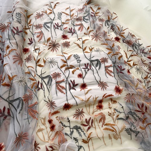 Embroidery vine floral lace - embroidery,
