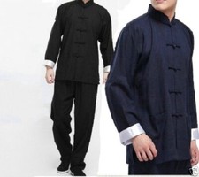 Adult Unisex Chinese Kung Fu Wing Chun Tai Chi Martial Arts Uniform Costume Suit