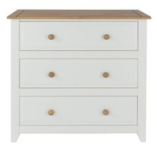 White & Pine Chest of 3
