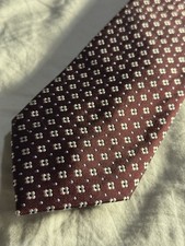 TM Lewin Burgundy Silk Tie