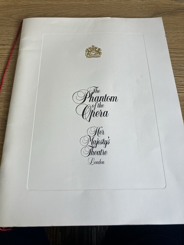 Phantom the opera programme - phantom,