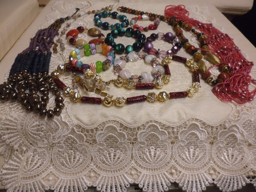 Large job lot beaded - lot, costume