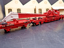 Hornby Dublo OO Gauge 4620 Breakdown Crane and Trucks Matt Red No.133 (K238)