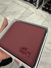 Lacoste Wallet Wine Color NEW