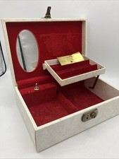 Vintage Luxurious Design Philipp Jewellery Box Red Lining No Ballerina