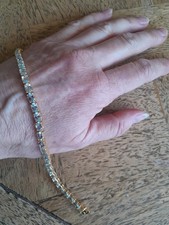SKY BLUE TOPAZ TENNIS BRACELET
