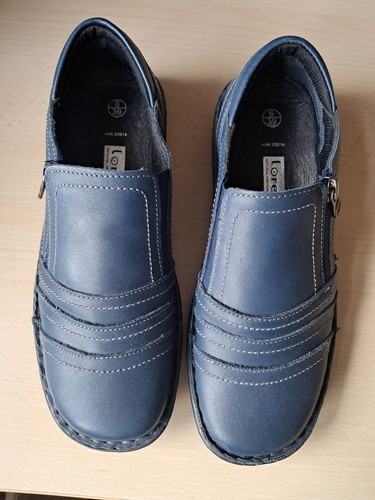 Loretta leather slip shoes - slip-on,