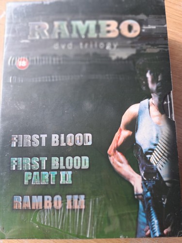 Rambo dvd trilogy box set - box,