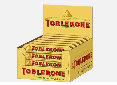 Toblerone milk chocolate bars - toblerone,