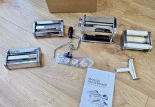 New VonShef Stainless Steel Pasta Maker with Three Adjustable Crank Rollers