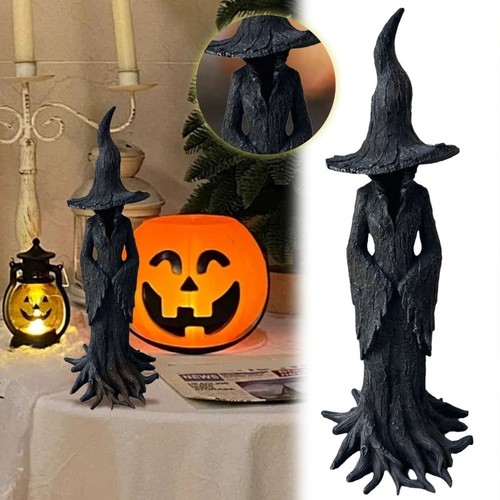 Retro witch statue resin - witch,