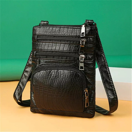 Real leather shoulder bag - leather,