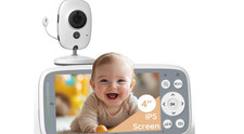 Baby Monitor with Camera and Invisible Infrared Night Vision, 720P IPS Screen,