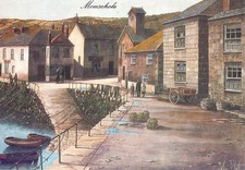 Mousehole, Cornwall, Original Vintage Postcard, Artist-Signed Kevin Platt