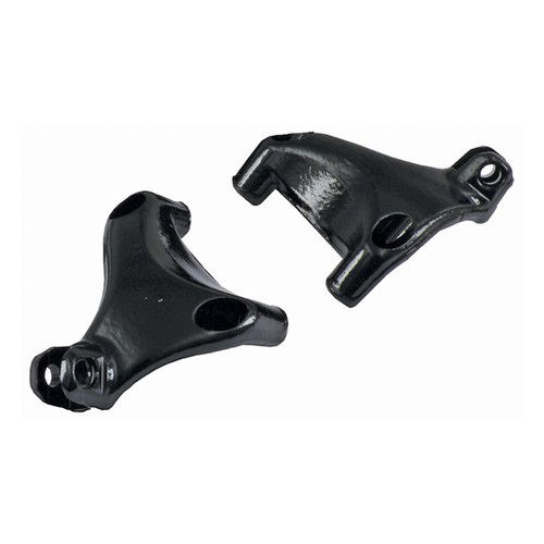 Black passenger footpeg - black, mounts
