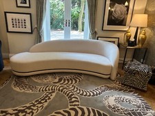 Ex Showhome The Sofa & Chair Company curved Mouna sofa cream boucle rrp £8000