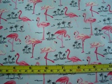 Blue with Flamingos 100%
