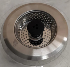Revolutionary Clog-Free Sink Strainer Basket with Stopper, Stainless Steel
