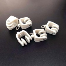 30pcs white plastic rail - white,