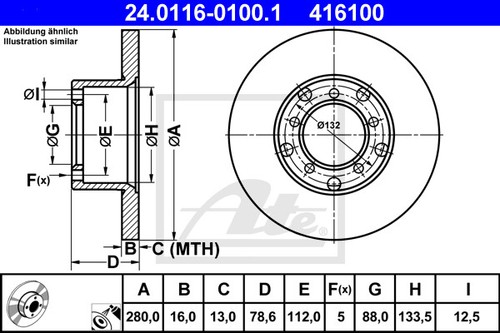 New brake disc - 2x, for
