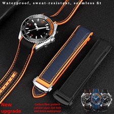 Quality Nylon Silicone Watch Strap 22mm for Omega Seamaster 300 Planet Ocean 600