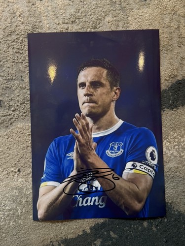 Phil jagielka signed photo - a4,