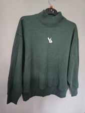Zara Women's Size M Bottle Green Jumper Long Sleeved