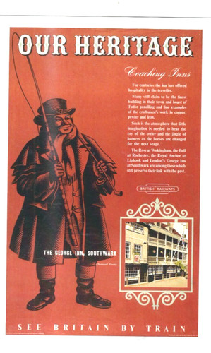 Rail poster postcard - rail, our