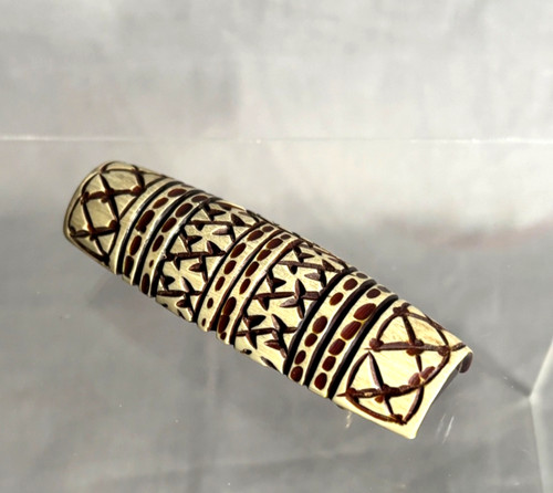 Celluloid scrimshaw cape - scrimshaw,
