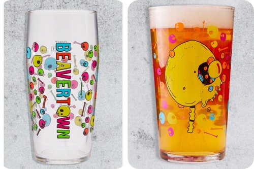 New beavertown glasses beer - x2,