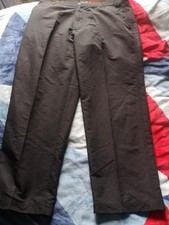 men's Mens Dunlop golf trousers 38S Black Polyester Sports Walking Hiking 