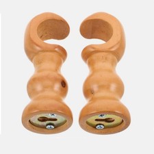 2 Pcs Solid Wood Curtain Rod