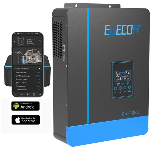 Edecoa hybrid inverter 3000w - inverter,