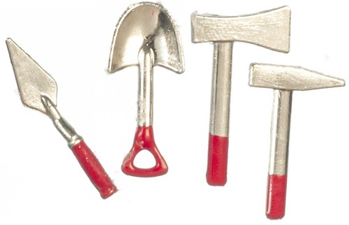 Dolls house silver red - house, &