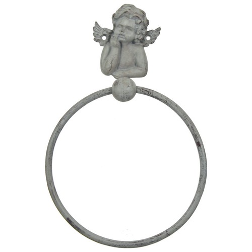 Grey cherub hand bath - hand, towel
