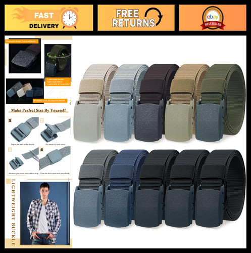 Pack military nylon belts - 10,