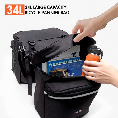 Bike pannier bags - bicycle, rear