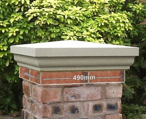 Cast stone imperial pier caps - imperial,