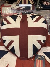 Union Jack Heart Cushion By